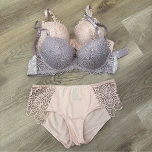 Pure Beauty by Rene Rofe Lace Lingerie Bundle